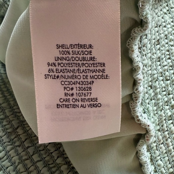 NWOT ALICE + OLIVIA Caprina Floral Chiffon Blouse in Pistachio Multi Size XS - Picture 15 of 16